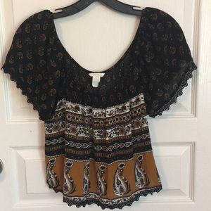 Size small EUC crop blouse